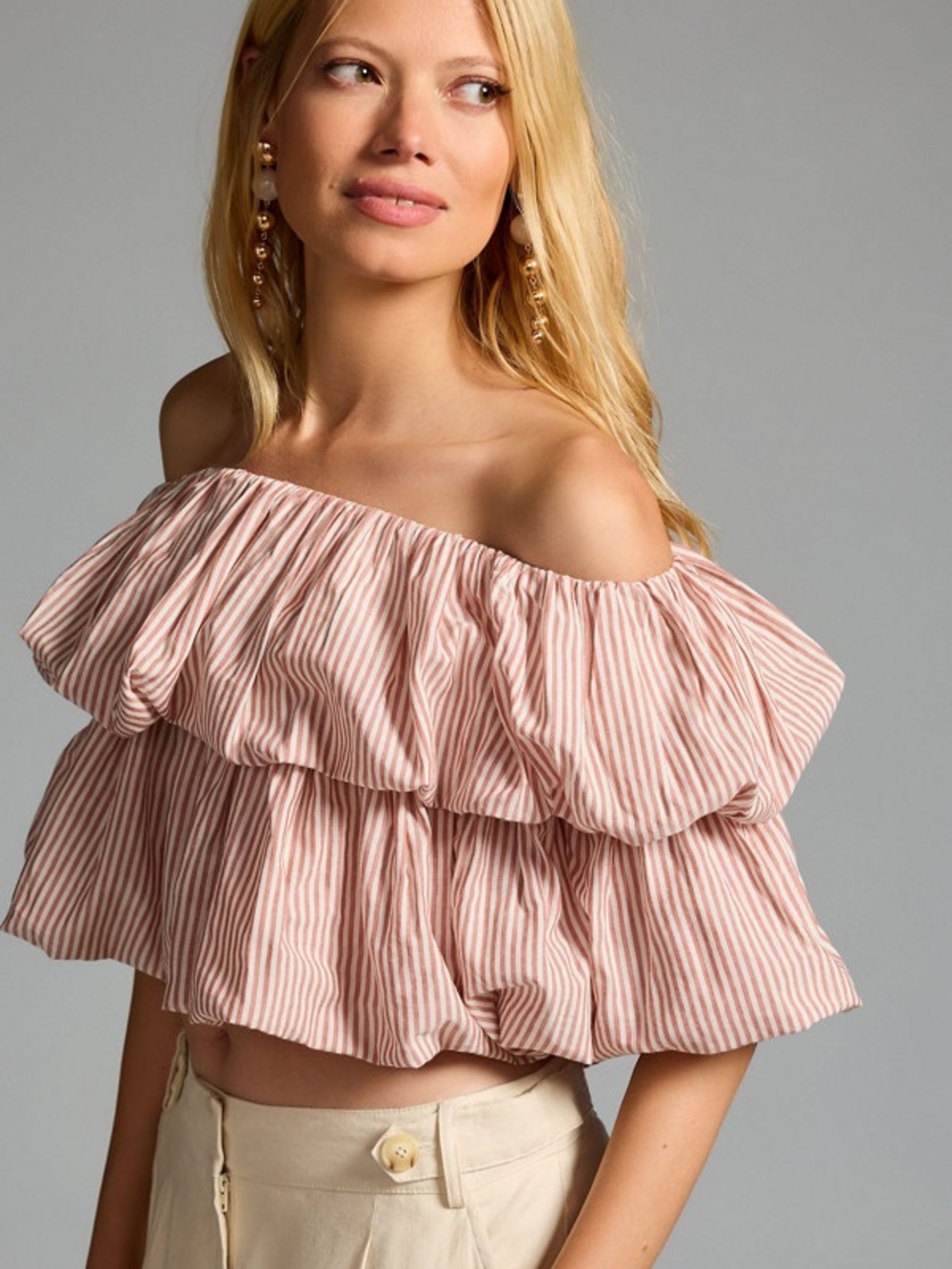 Anthropolgie Off-Shoulder Bubble Top